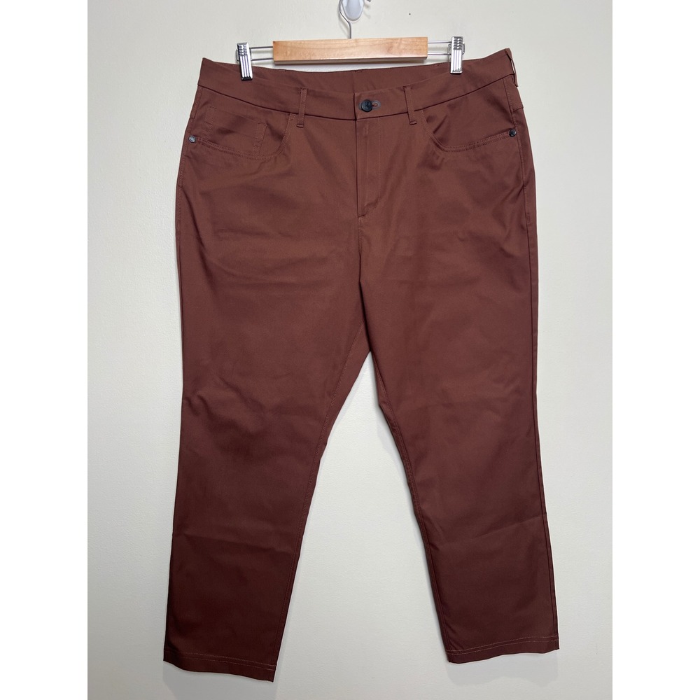 Public Rec Workday Pants Mens 36x288 Mahogany Brown 5-Pocket Trousers EUC